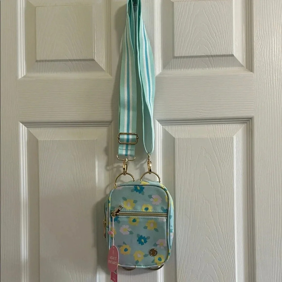 Simply Southern 5 Ways Bag - Mint Green with Flowers - Picture 2 of 6